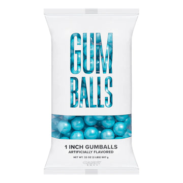Gumballs 1 inch  - Shimmer Light Blue