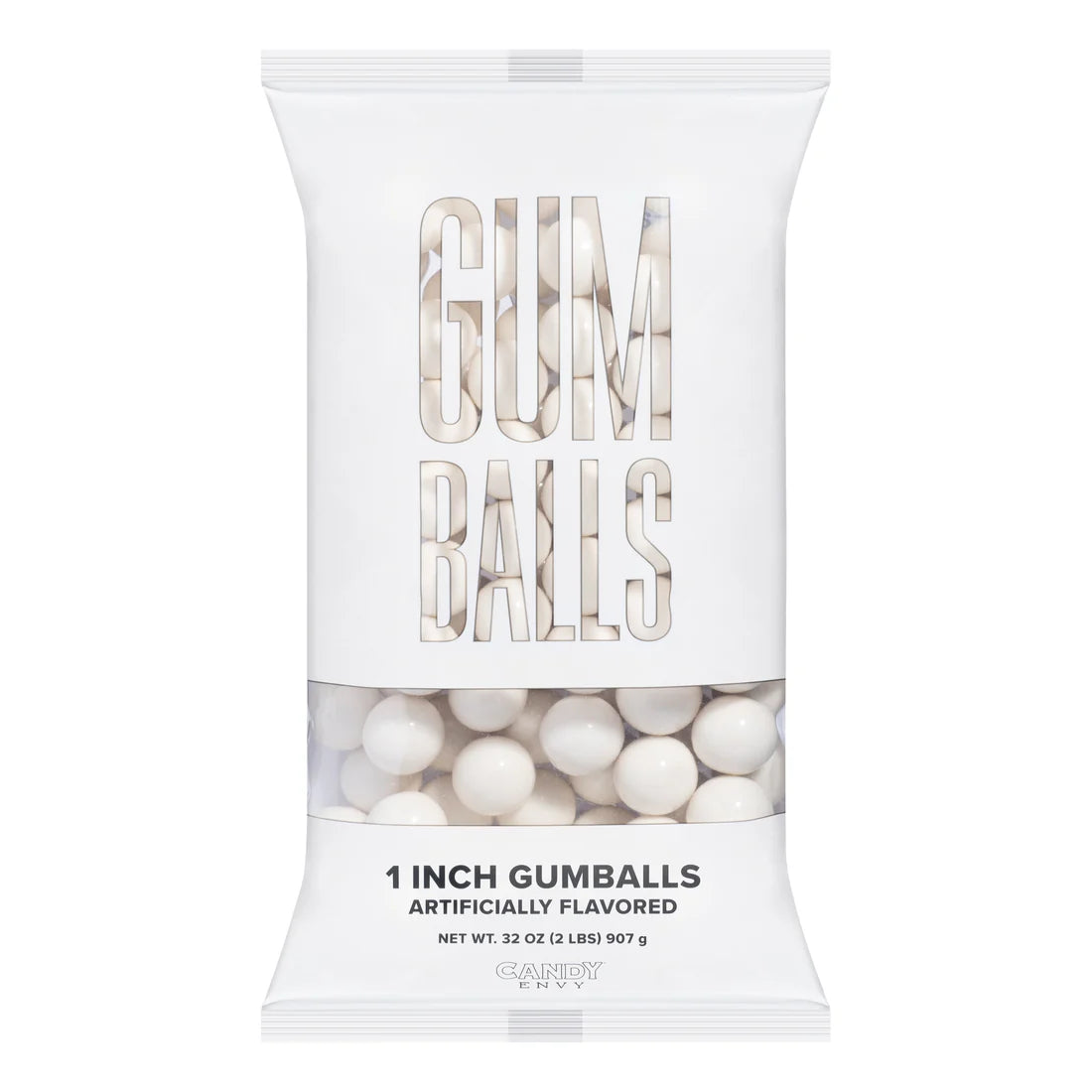 Gumballs 1 inch  - Shimmer White