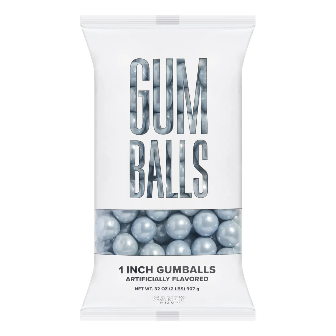 Gumballs 1 inch  - Shimmer Silver