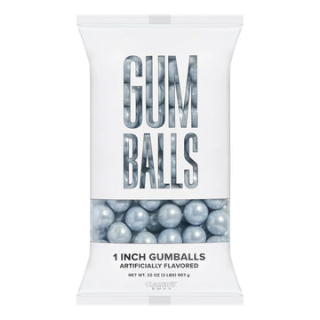Gumballs 1 inch  - Shimmer Silver