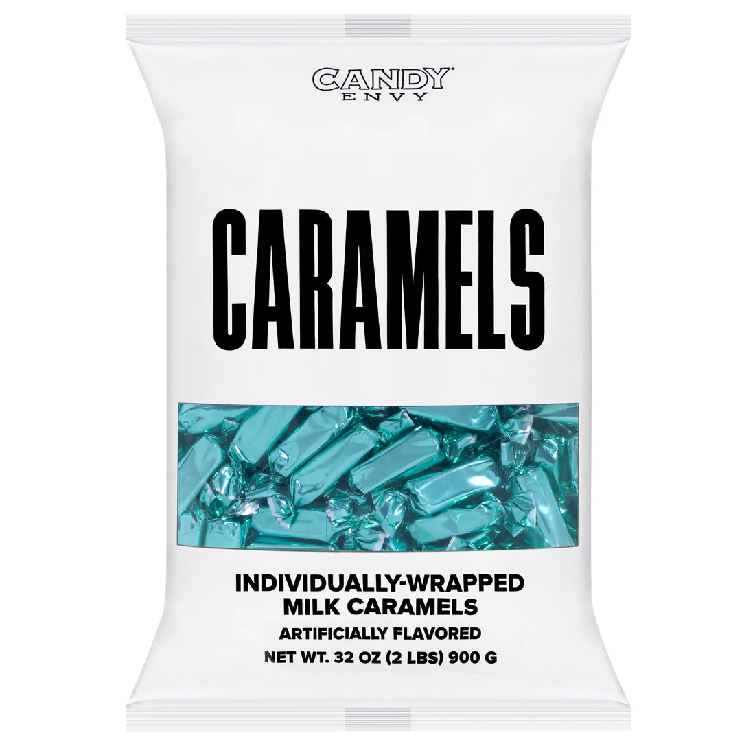 Foiled Wrapped Caramels  - Light Blue