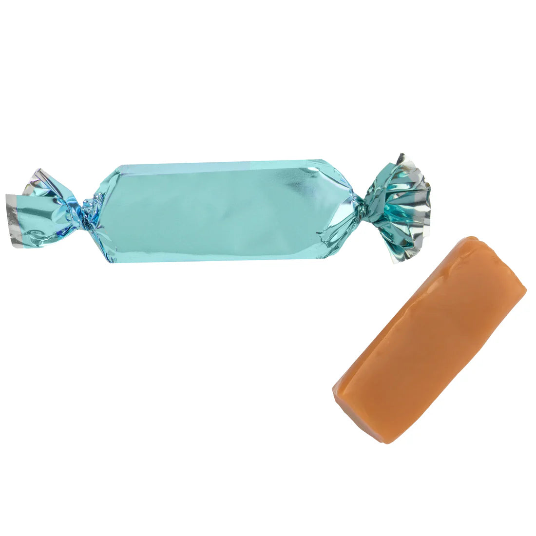 Foiled Wrapped Caramels  - Light Blue