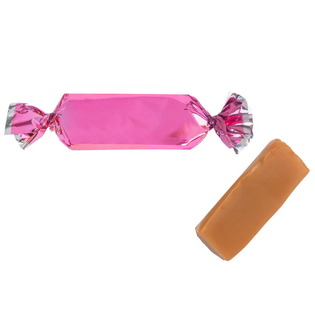 Foiled Wrapped Caramels  - Hot Pink