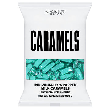 Foiled Wrapped Caramels  - Turquoise