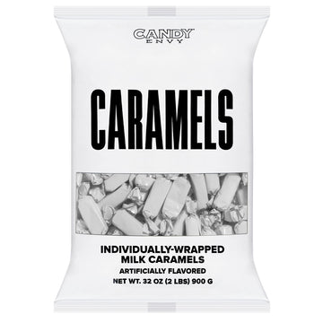 Foiled Wrapped Caramels  - White