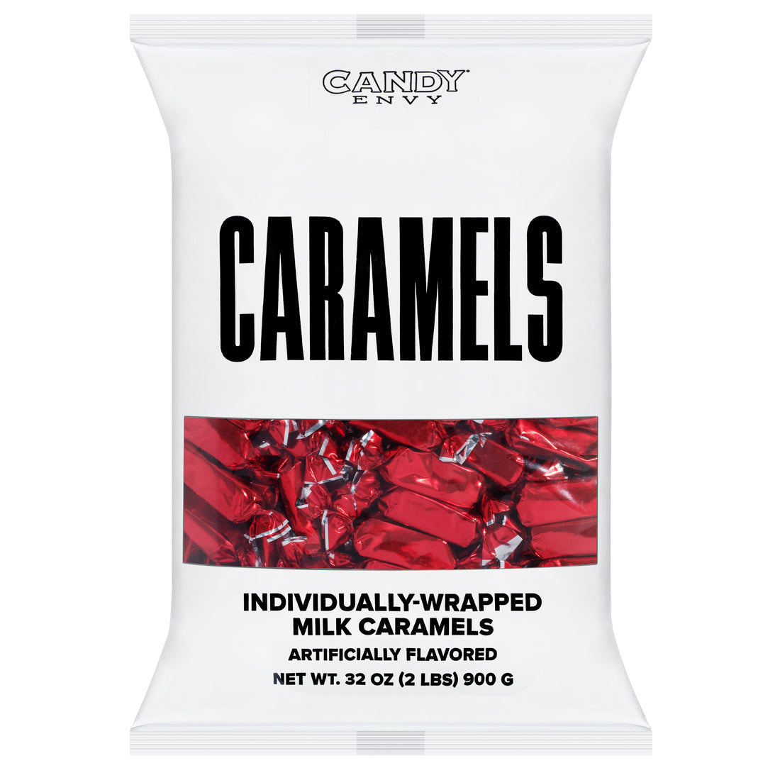 Foiled Wrapped Caramels  - Red