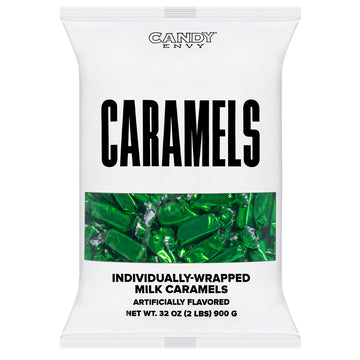 Foiled Wrapped Caramels  - Green